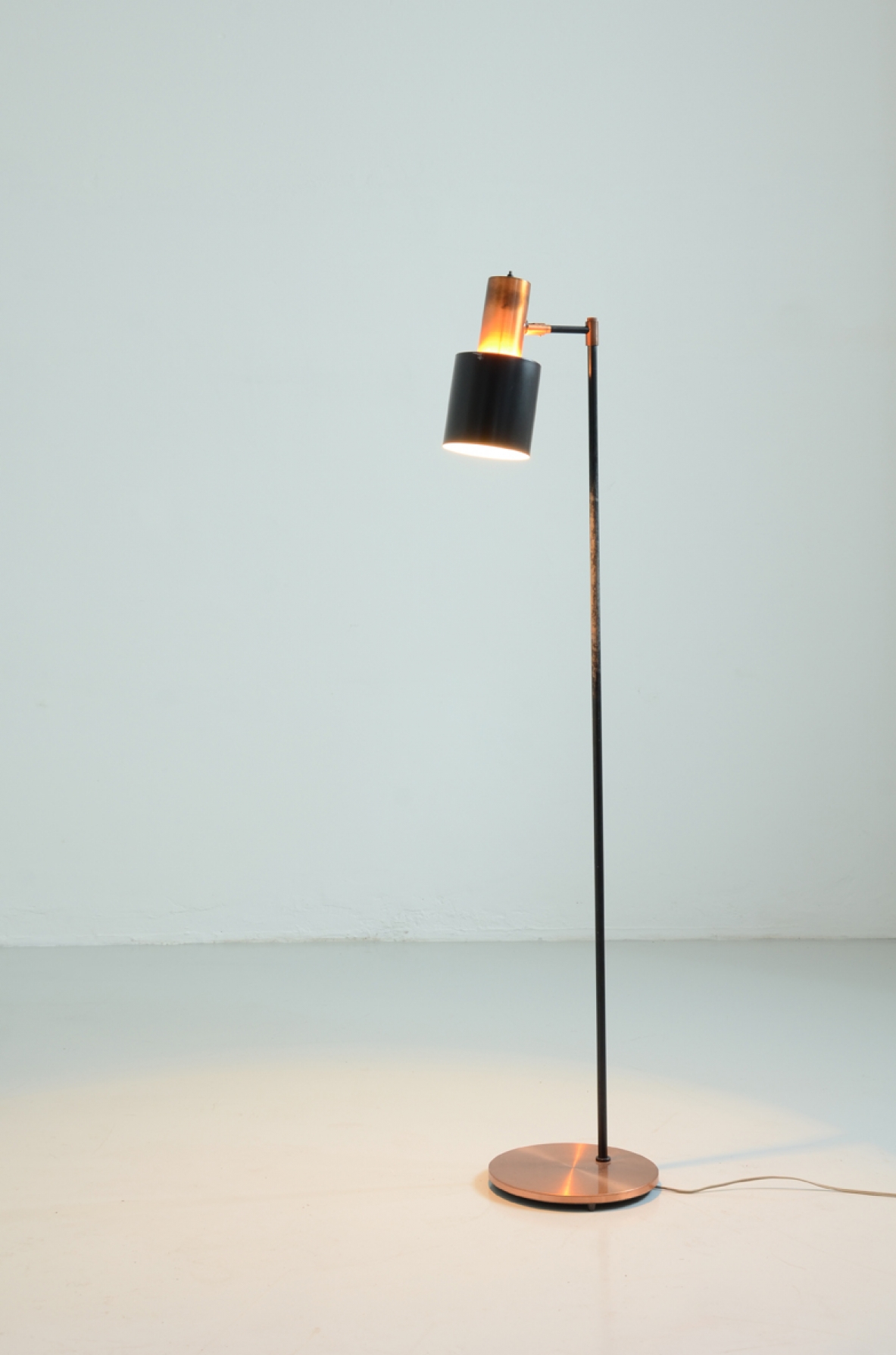 Studio floor lamp by Jo Hammerborg, produced by Fog & Morup, Denmark 1950's. 