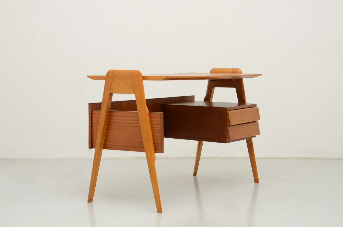 Vintage writing table desk interior decoration Milan