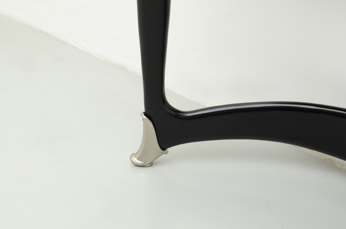 1940's console table with bronze tips. Attr. Guglielmo Ulrich.