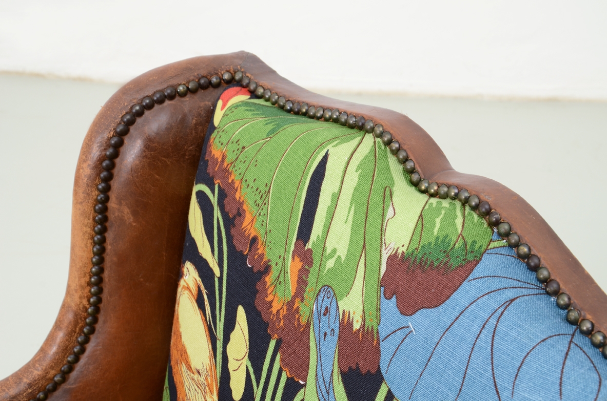 Pair of 1930's club armchairs.