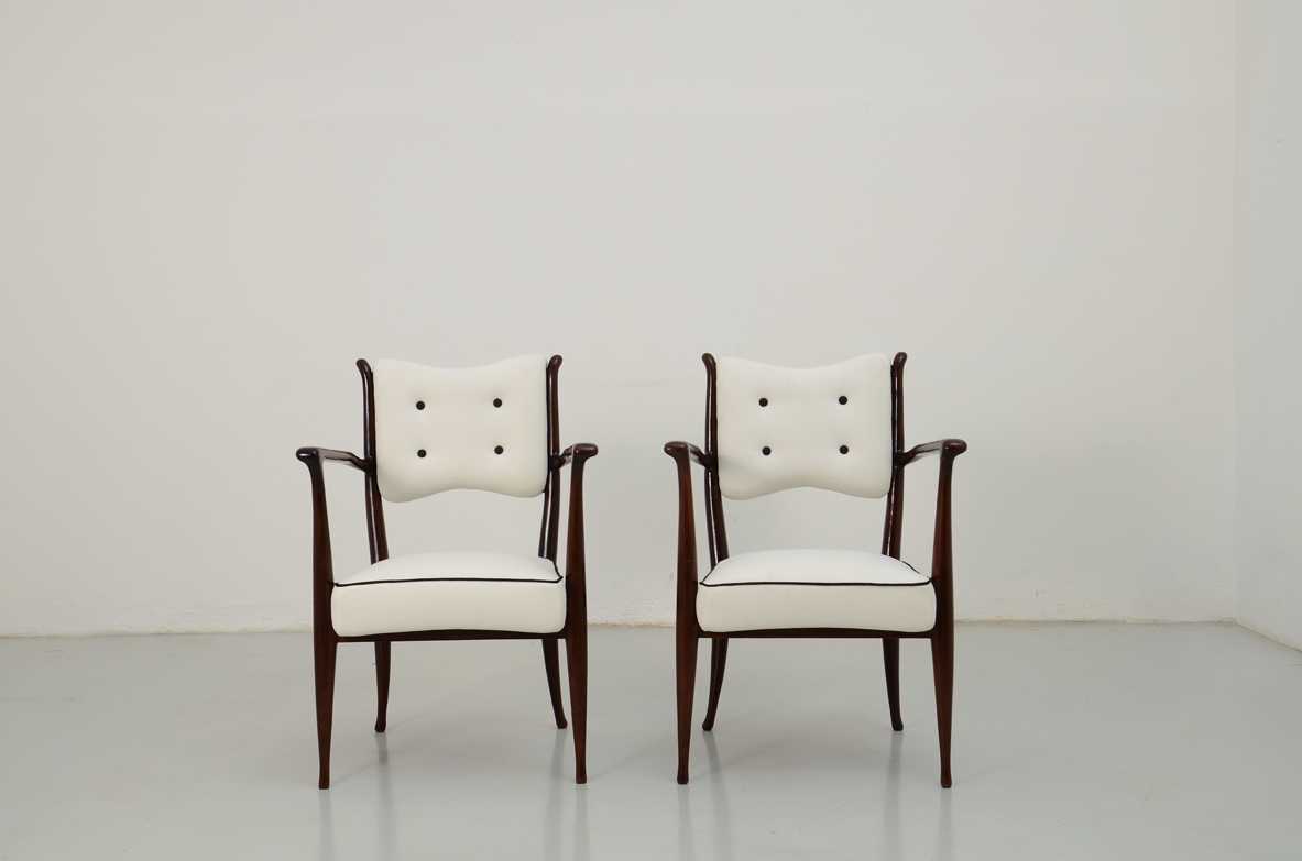 Carlo De Carli poltrone arredamento vintage Milano