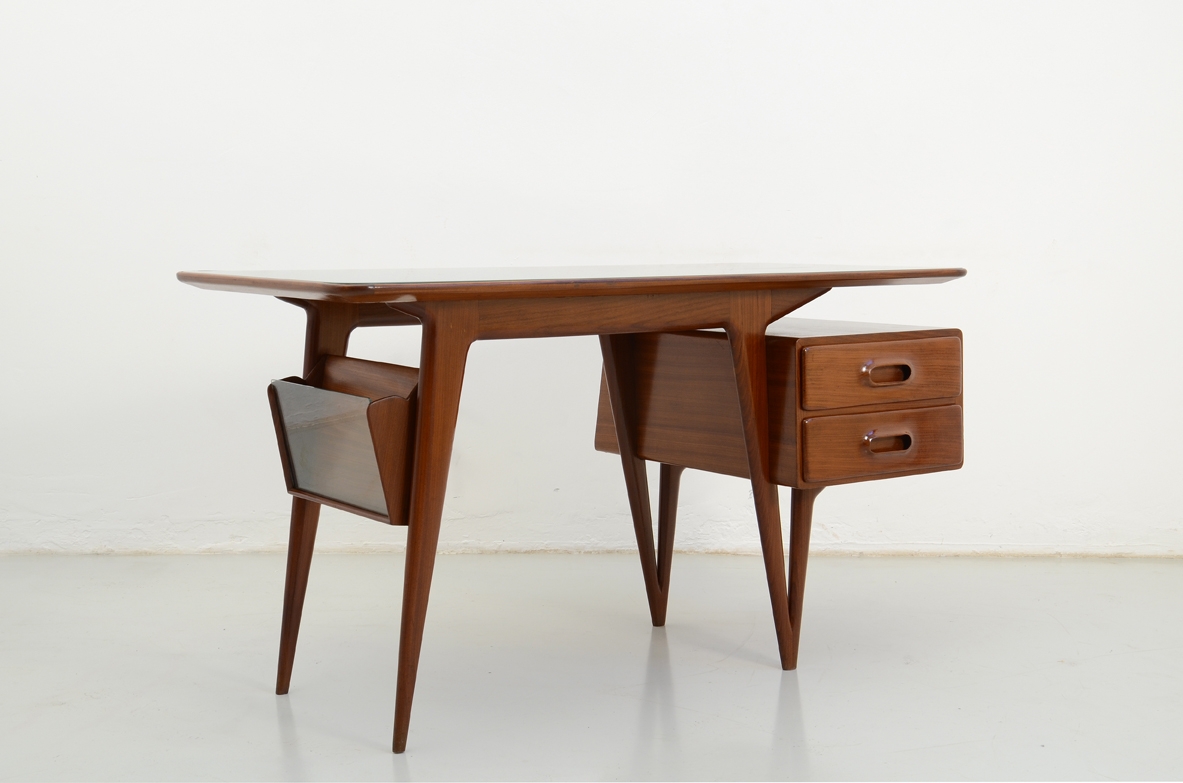 Mid century furniture desk table interior design Milan