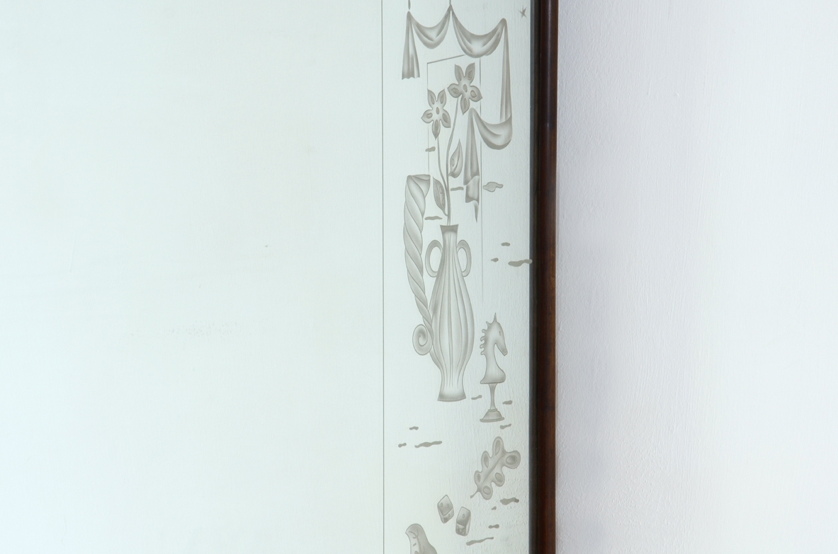 Specchiera vintage arredamento negozio Milano