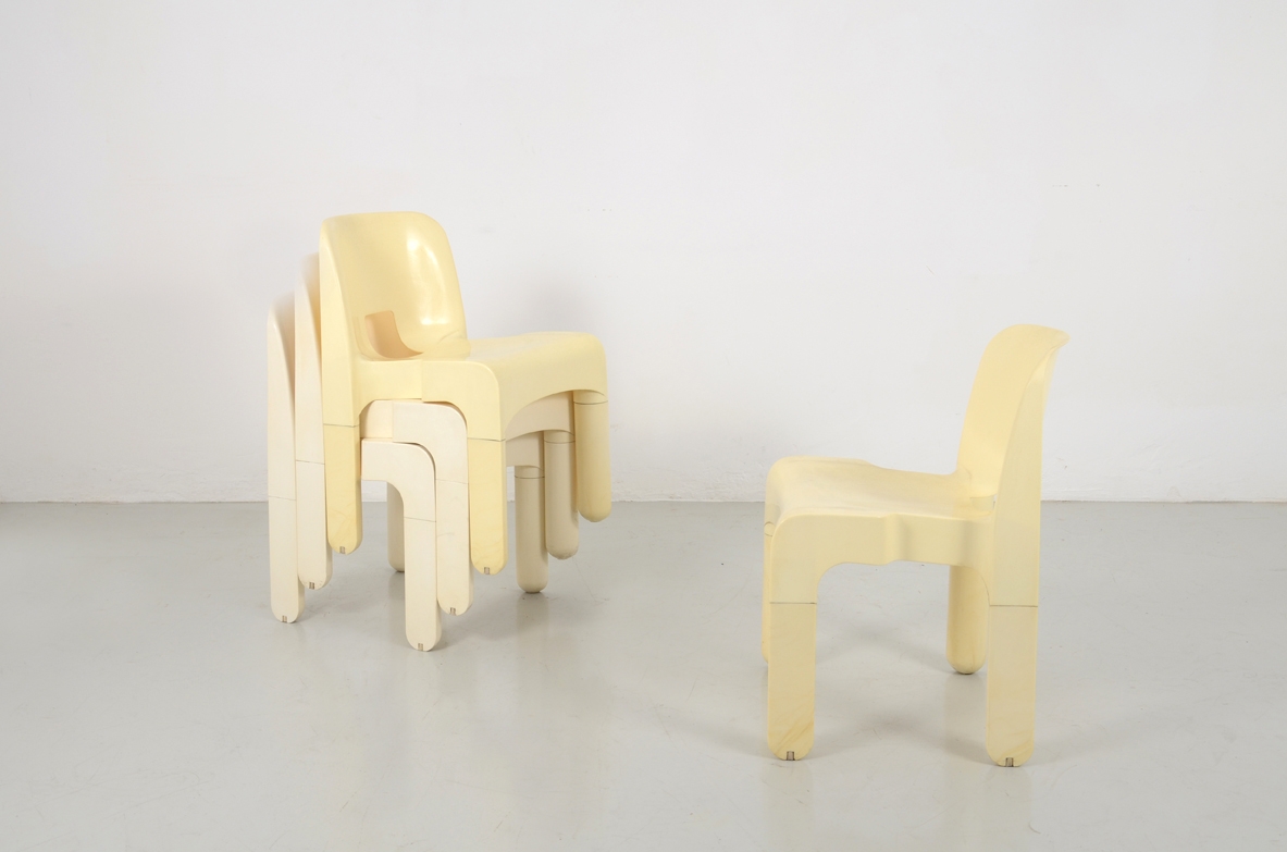 Set di n.4 sedie Joe Colombo per Kartell