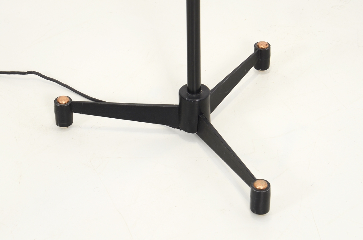 Stilnovo, rare 1960's floorlamp in metal and copper.