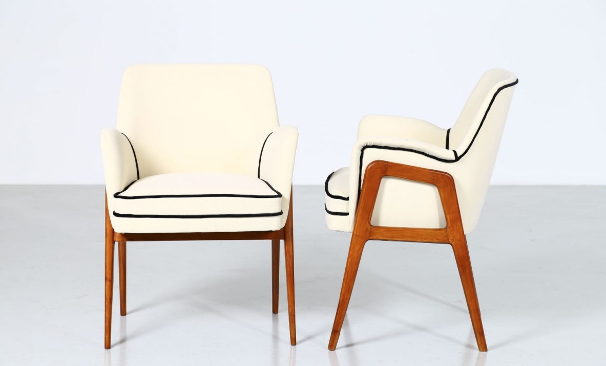 Gio Ponti, pair of armchairs