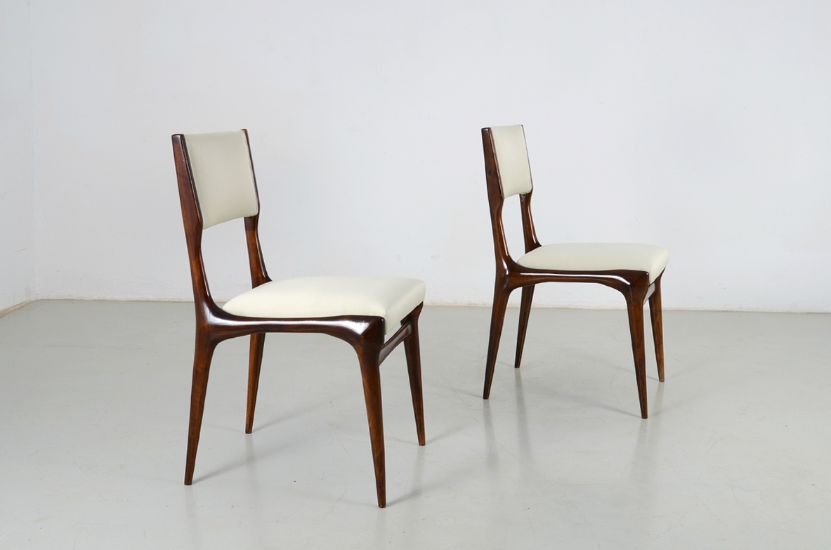 Coppia di sedie Carlo de Carli Gio Ponti Cassina 1955