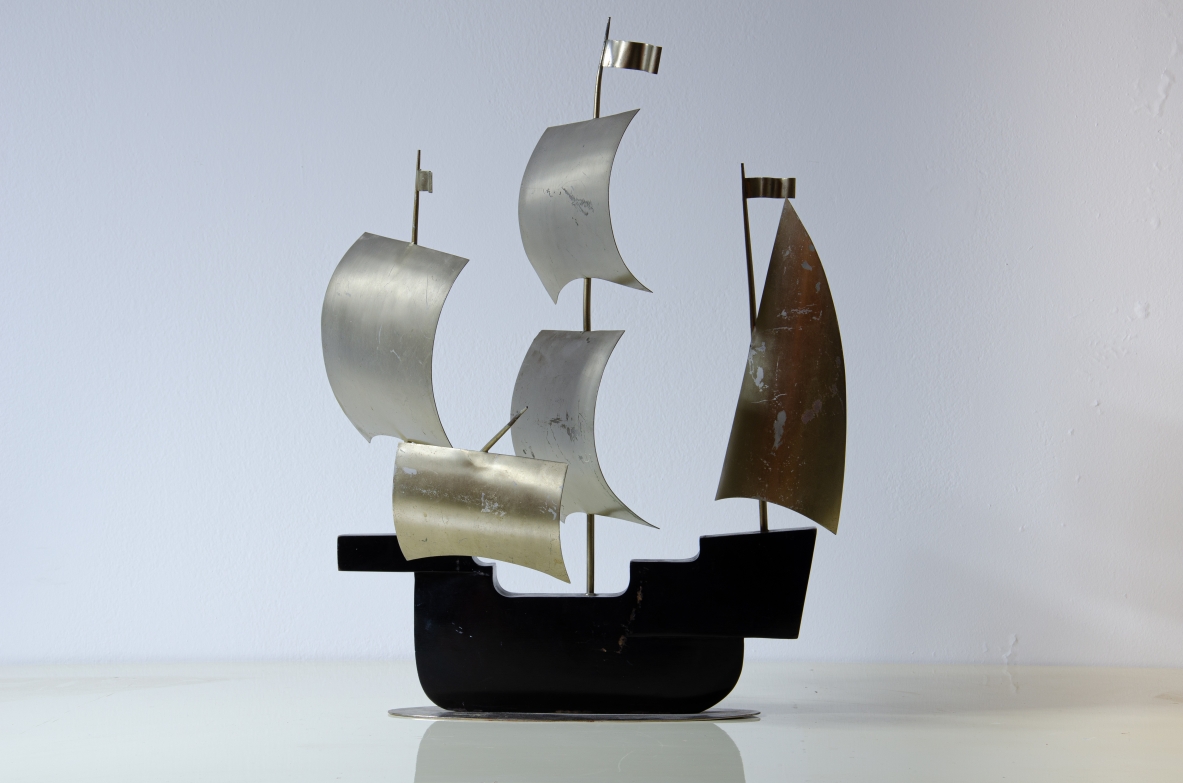 Gio Ponti, splendido veliero in legno sagomato anni '30.