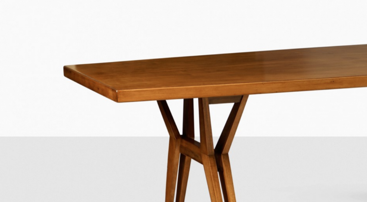 Ico Parisi, large table in blond walnut.  Prod. M.I.M. 1960s. 