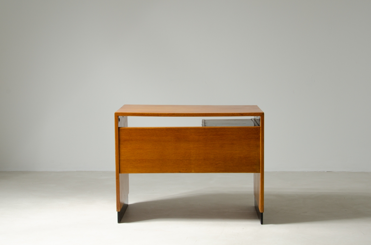 Small Desk in light oak with drawers, Italy 1940's.