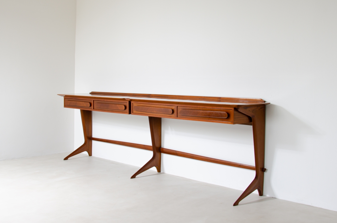 Ico Parisi (1916-1996)  Rara console di grandi dimensioni Manifattura italiana, 1950.