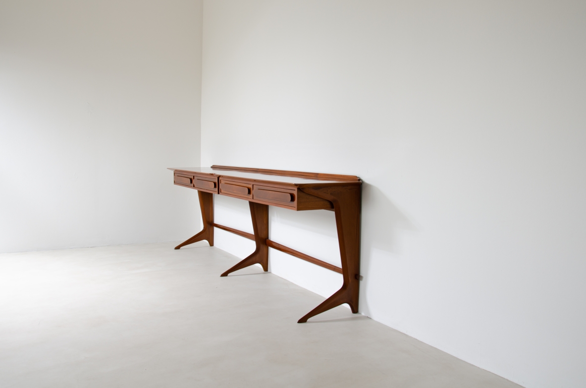 Ico Parisi (1916-1996)  Rara console di grandi dimensioni Manifattura italiana, 1950.