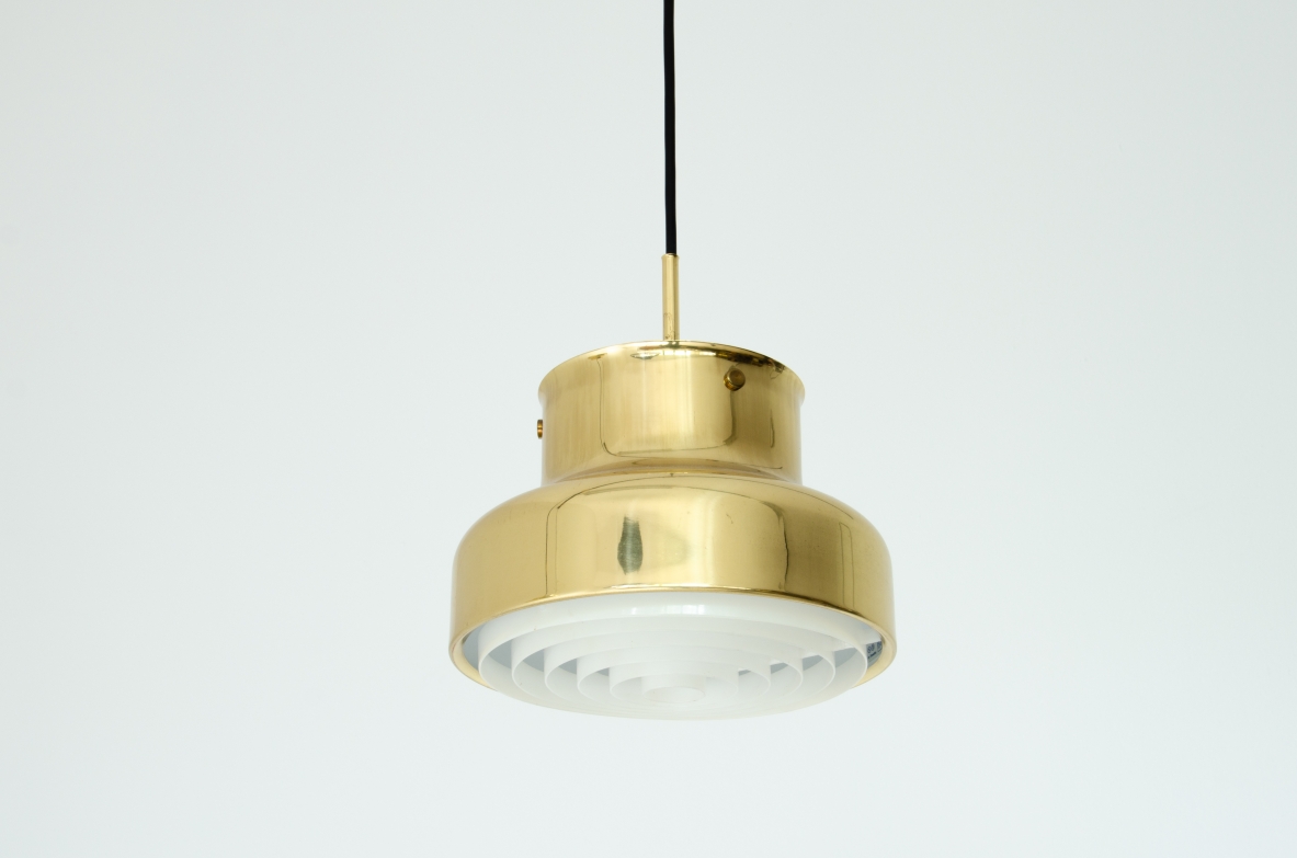 Pair of rare 1970s ceiling lamps by Anders Pehrson for Atelje Lyktan. 1970's