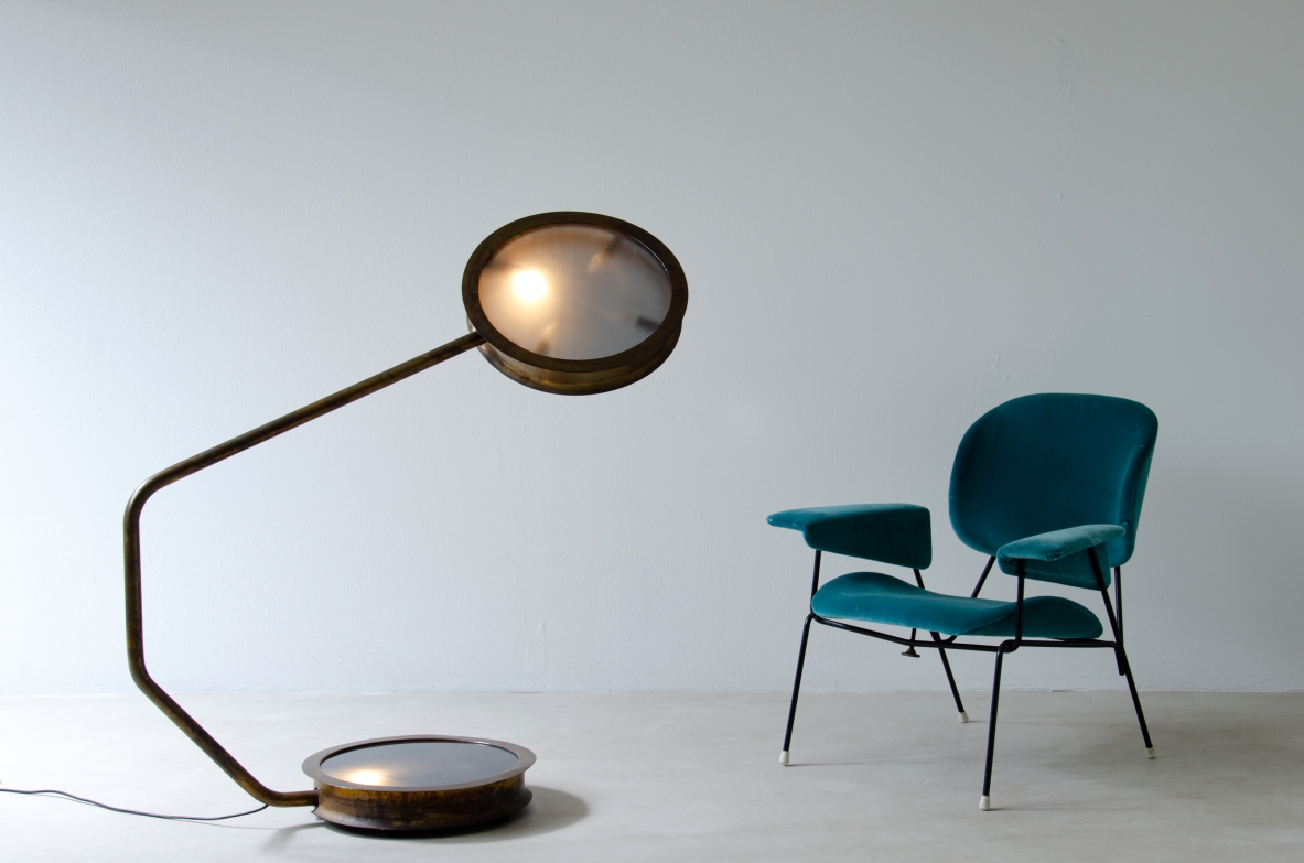 Vincenzo De Cotiis. Floor lamp mod. After Glow T. Prototype, Italy, 1998