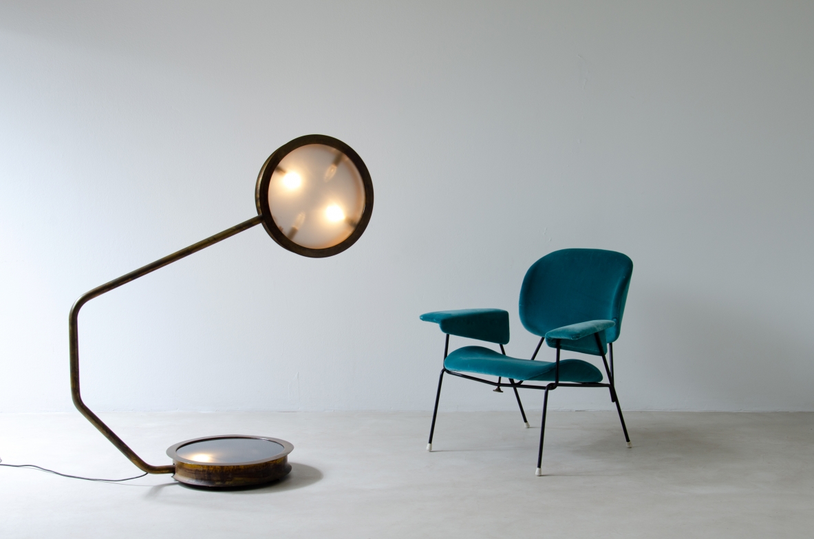 Vincenzo De Cotiis. Floor lamp mod. After Glow T. Prototype, Italy, 1998