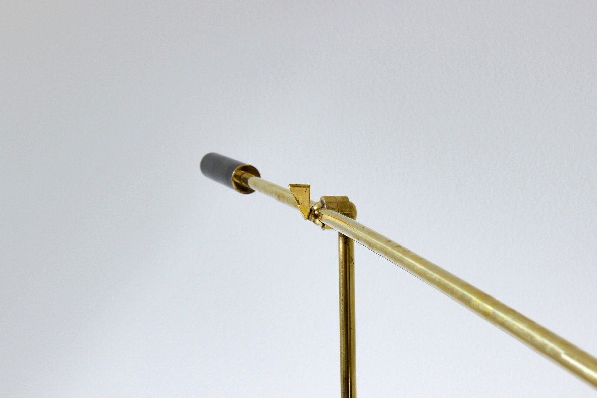 Stilux, reading adjustable light, with metal shade and marble base. Italy, 1950's.