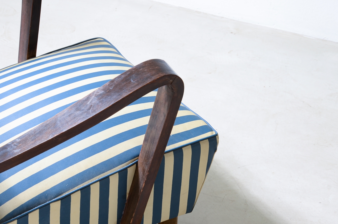 Pair of original Ski armchairs in excellent condition.  Italian manufacture, 1950's.