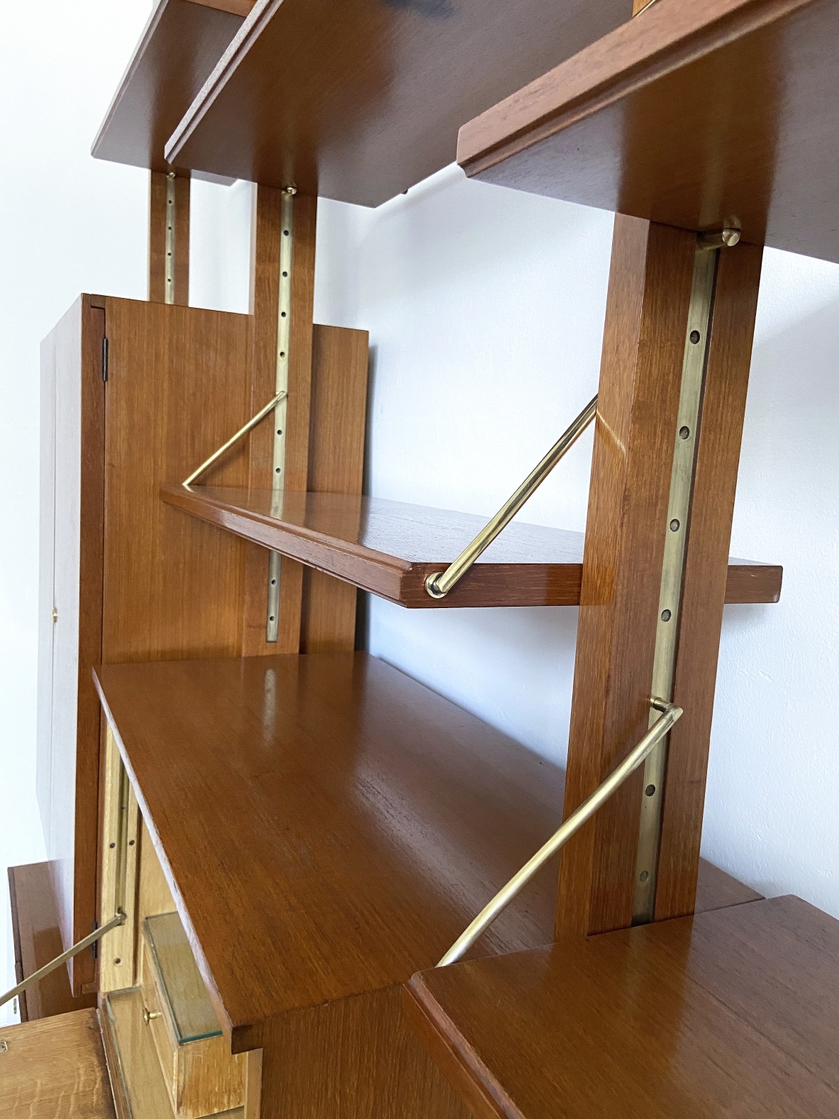 Paolo Buffa Large bookcase with compartments and shelves