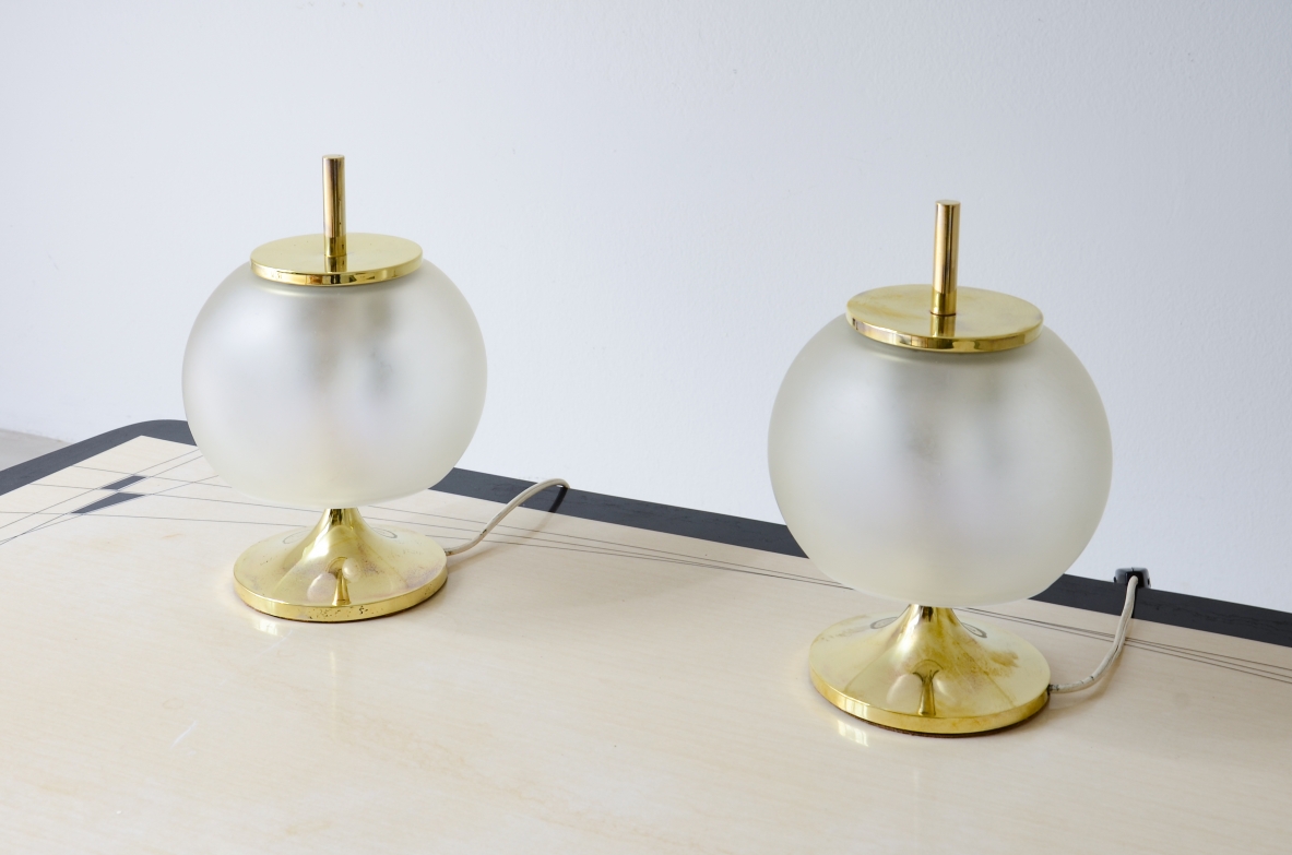 Emma Schwenberger (1934-2019)  Pair of Chi model table lamps  Artemide production, 1962