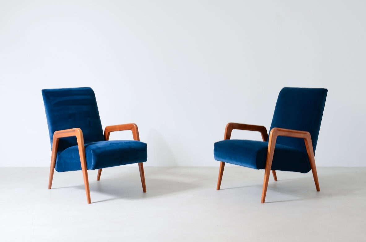 Pair of modernist armchairs  ca. 1950.