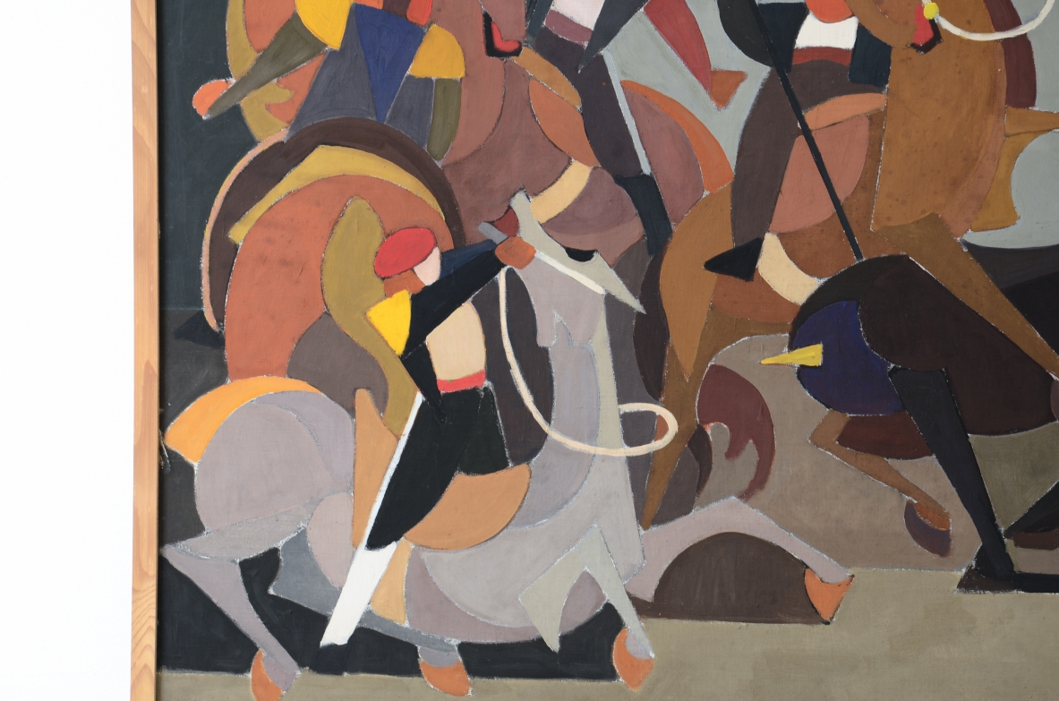 Orazio Orazi (1906-1979)  Tempera su tela 
