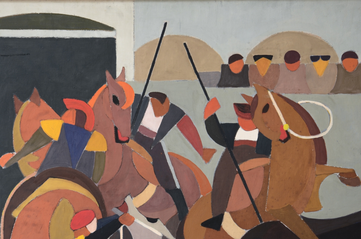 Orazio Orazi (1906-1979)  Tempera su tela 