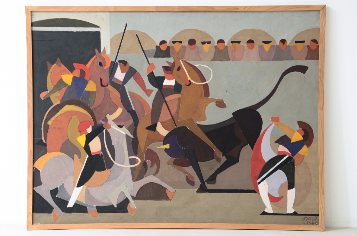 Orazio Orazi (1906-1979)  Tempera su tela 