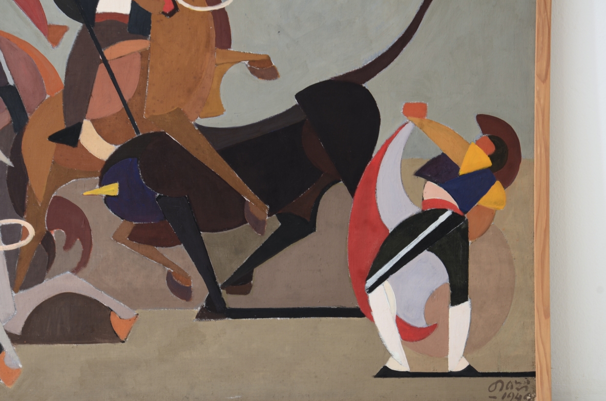 Orazio Orazi (1906-1979)  Tempera su tela 