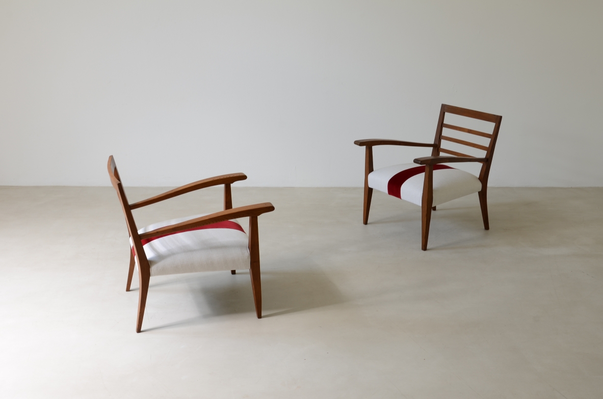 Pair of elegant armchairs 1940's