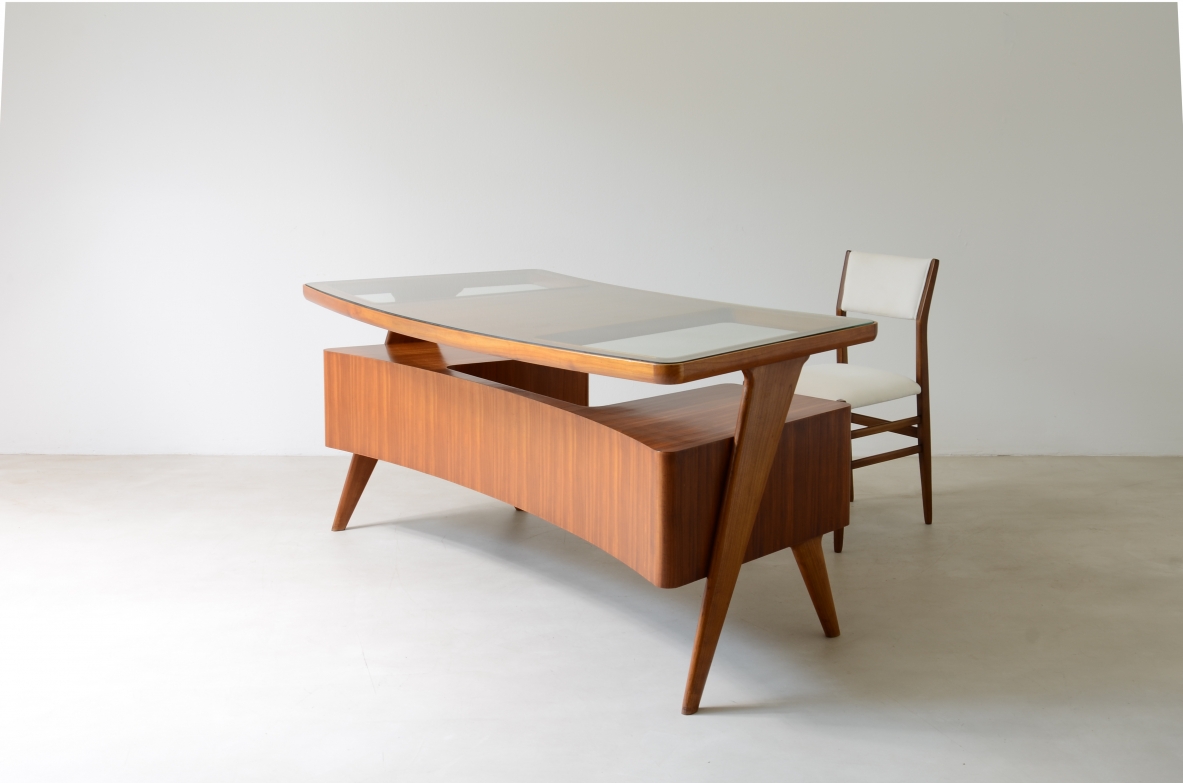 1950's desk Gio Ponti De Carli shop Milan