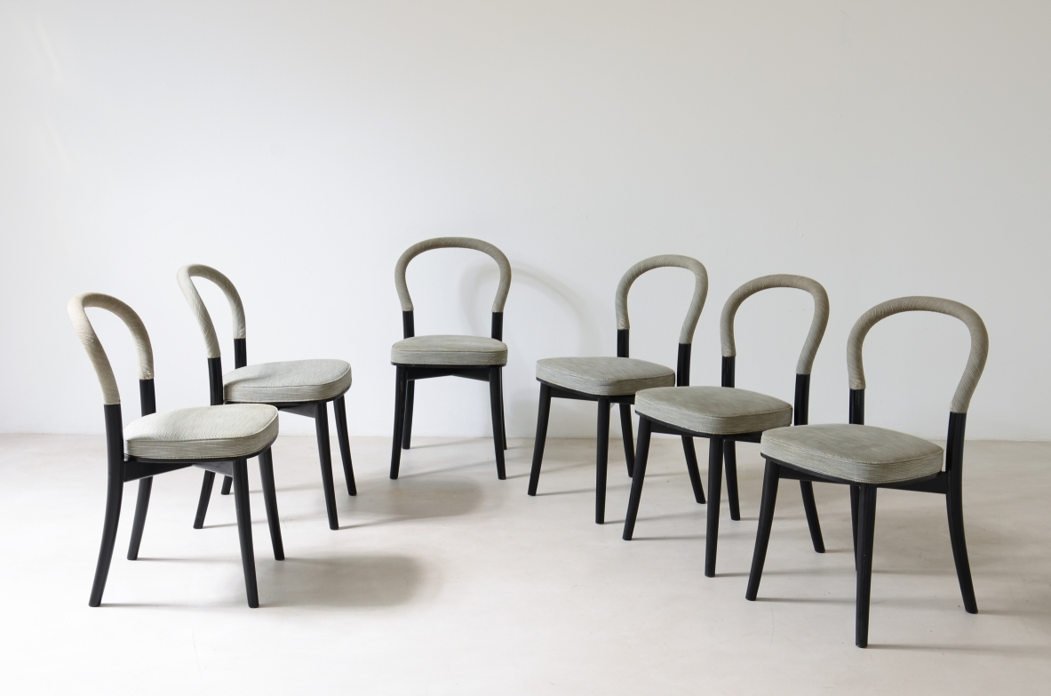 Erik Gunnar Asplund  Elegante set di 8 Cassina