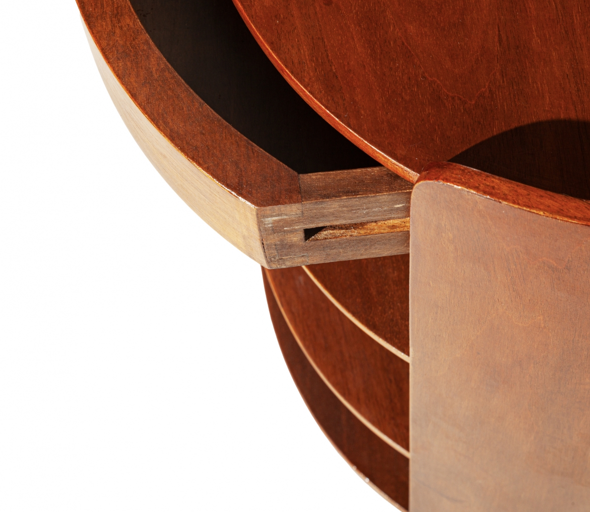 Luigi Caccia Dominioni, side table with four shelves and one drawer, Azucena manufacture, 1962.