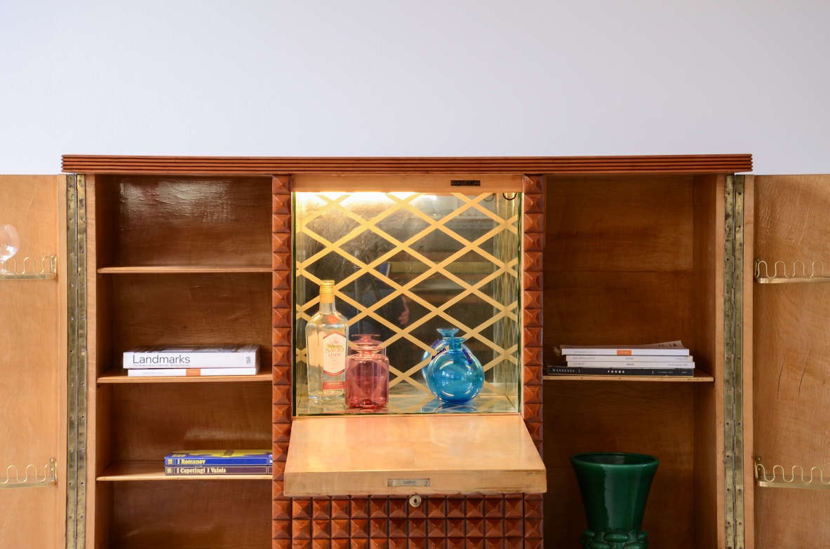 Paolo Buffa cherry cabinet bar ca.1940.