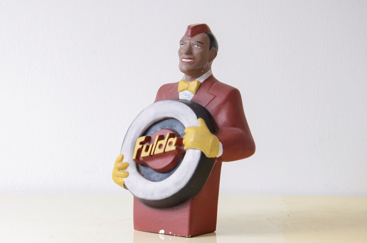 Calco in gesso di pubblicità anni 50.