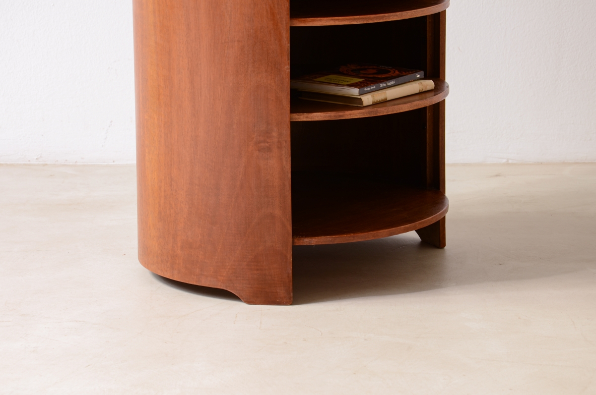 Luigi Caccia Dominioni, side table with four shelves and one drawer, Azucena manufacture, 1962.