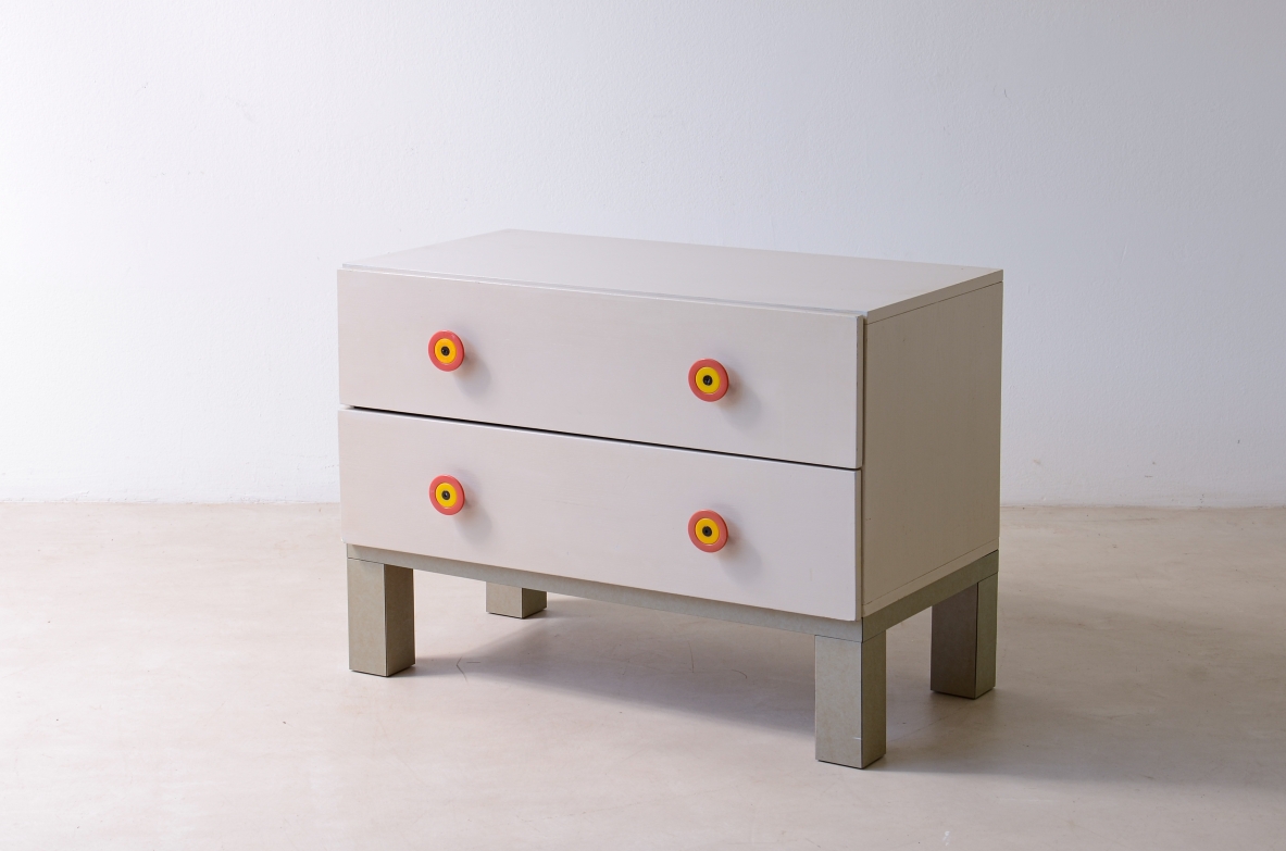 Ettore Sottsass for Poltronova, 1960's chest of drawers in painted wood.