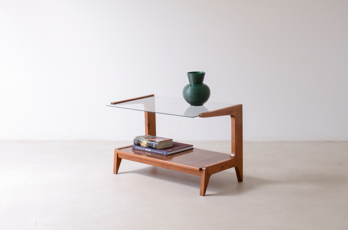 Gio Ponti  Tavolino da parete in rovere Manifattura italiana, 1950ca