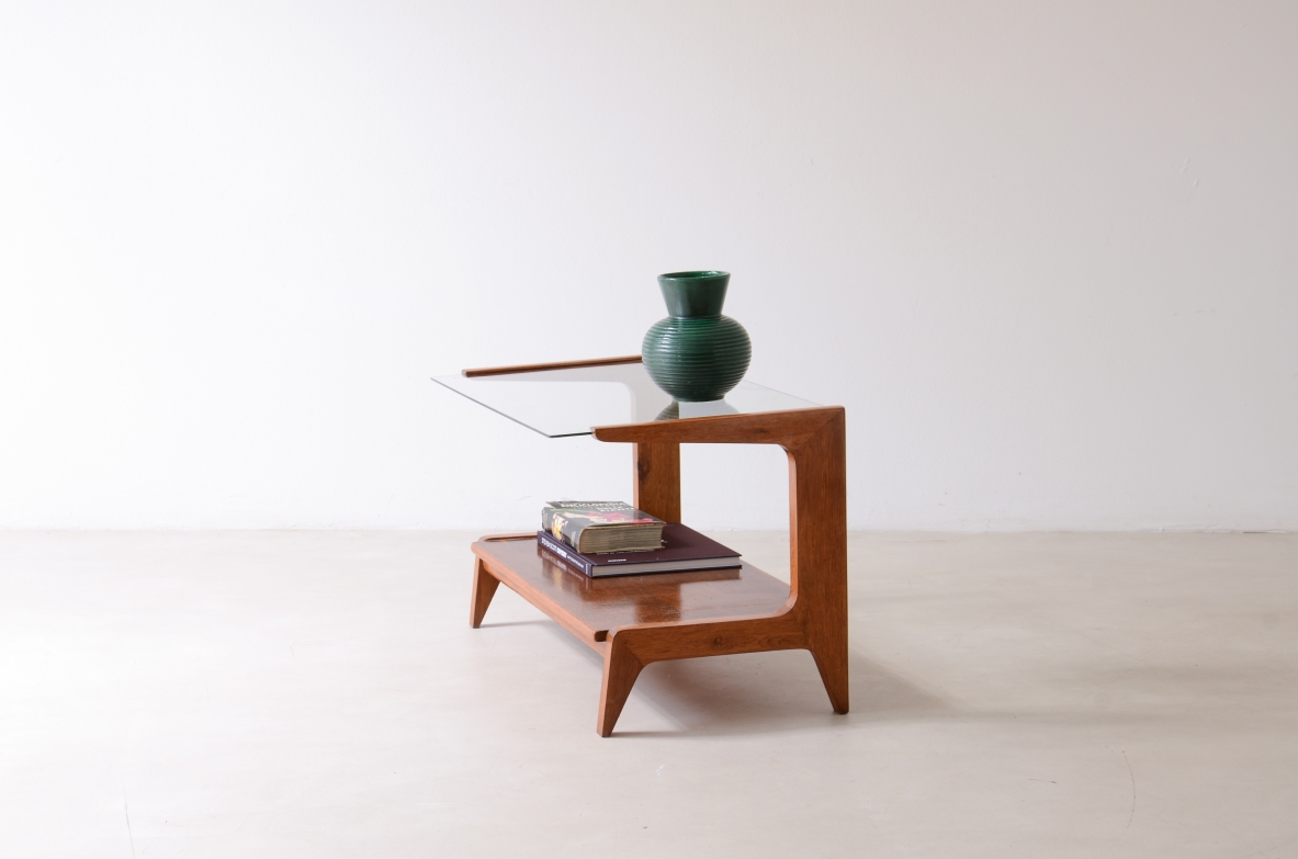 Gio Ponti  Tavolino da parete in rovere Manifattura italiana, 1950ca