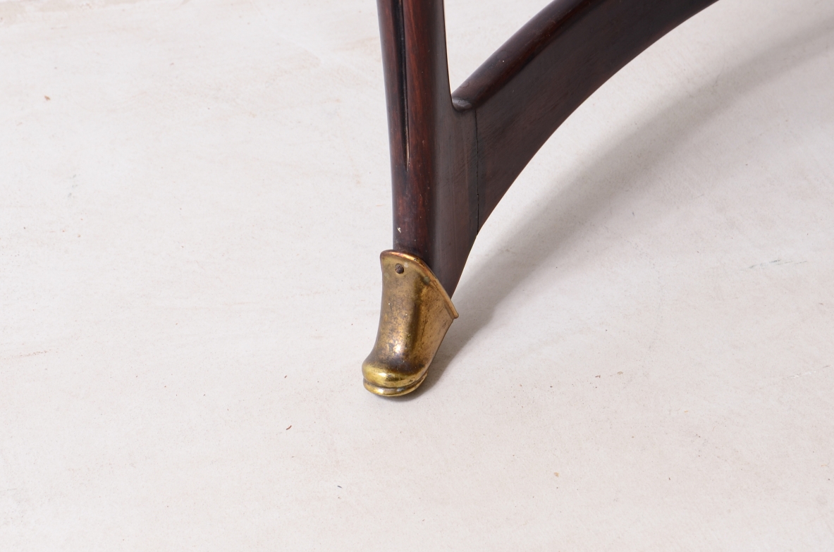 Carlo Enrico Rava (1903-1986) console in legno con piano in marmo 1950ca.