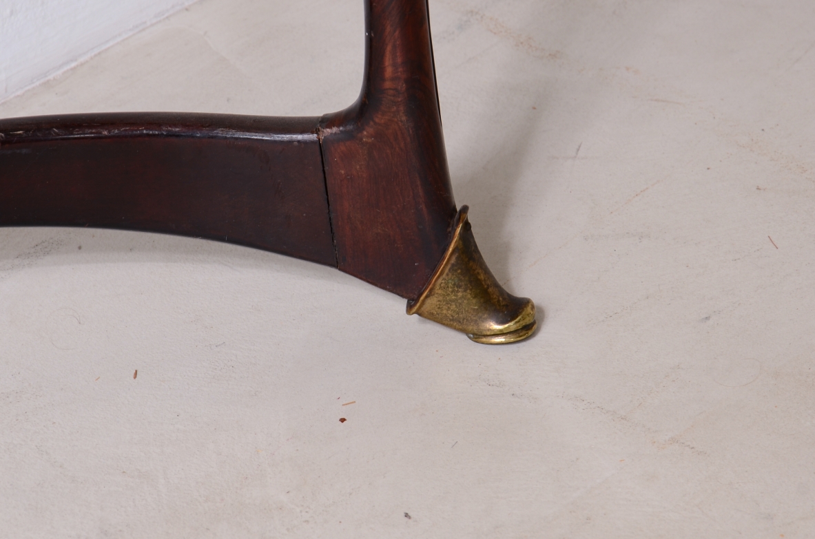 Carlo Enrico Rava (1903-1986) console in legno con piano in marmo 1950ca.