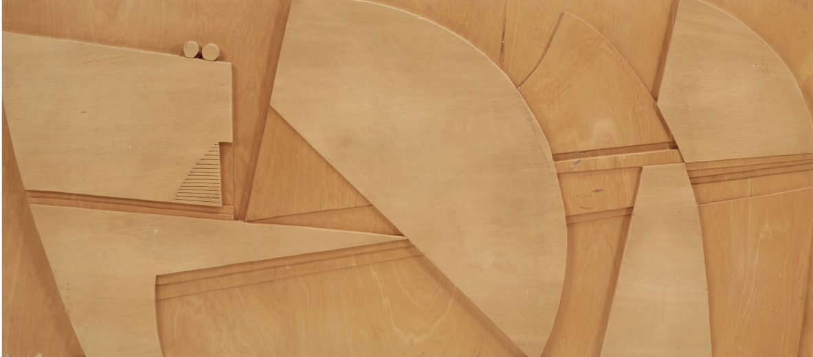 Nerone Ceccarelli and Gianni Patuzzi  Large decorative panel in beech wood