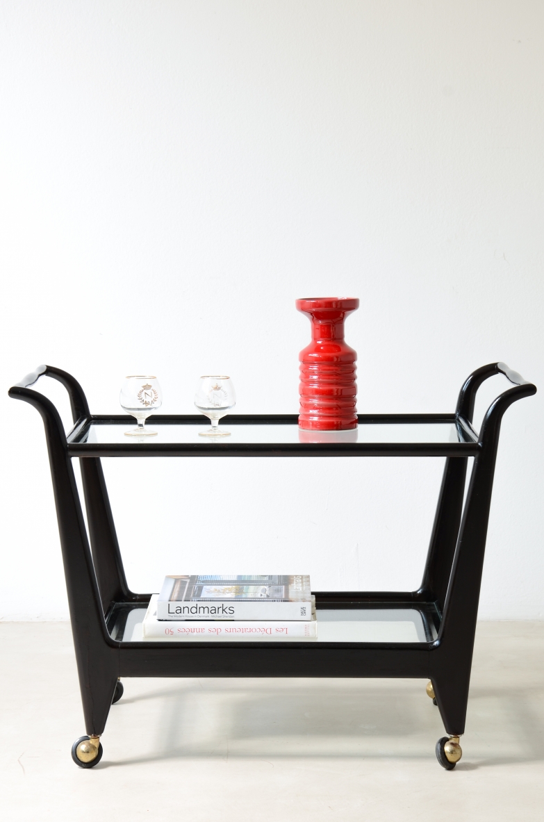 Carrello in legno anni 50