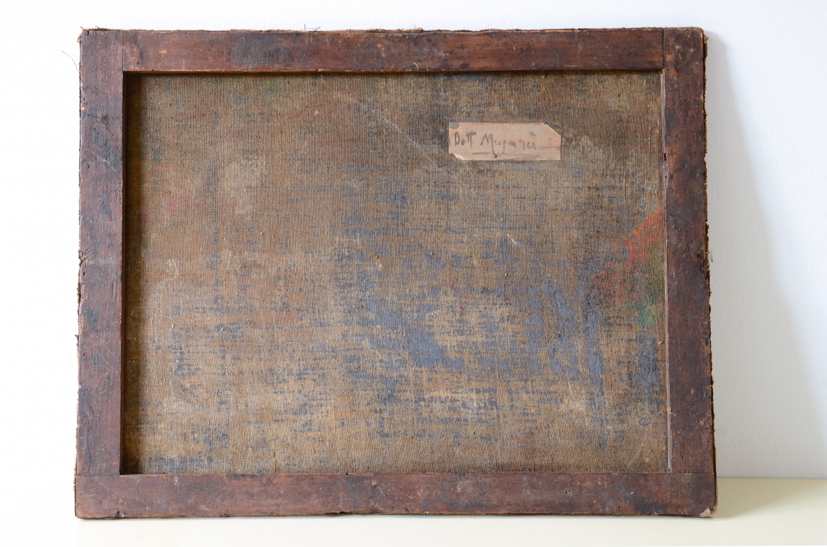 Natura morta  Olio su tela, pittore anonimo espressionista, 1900ca.