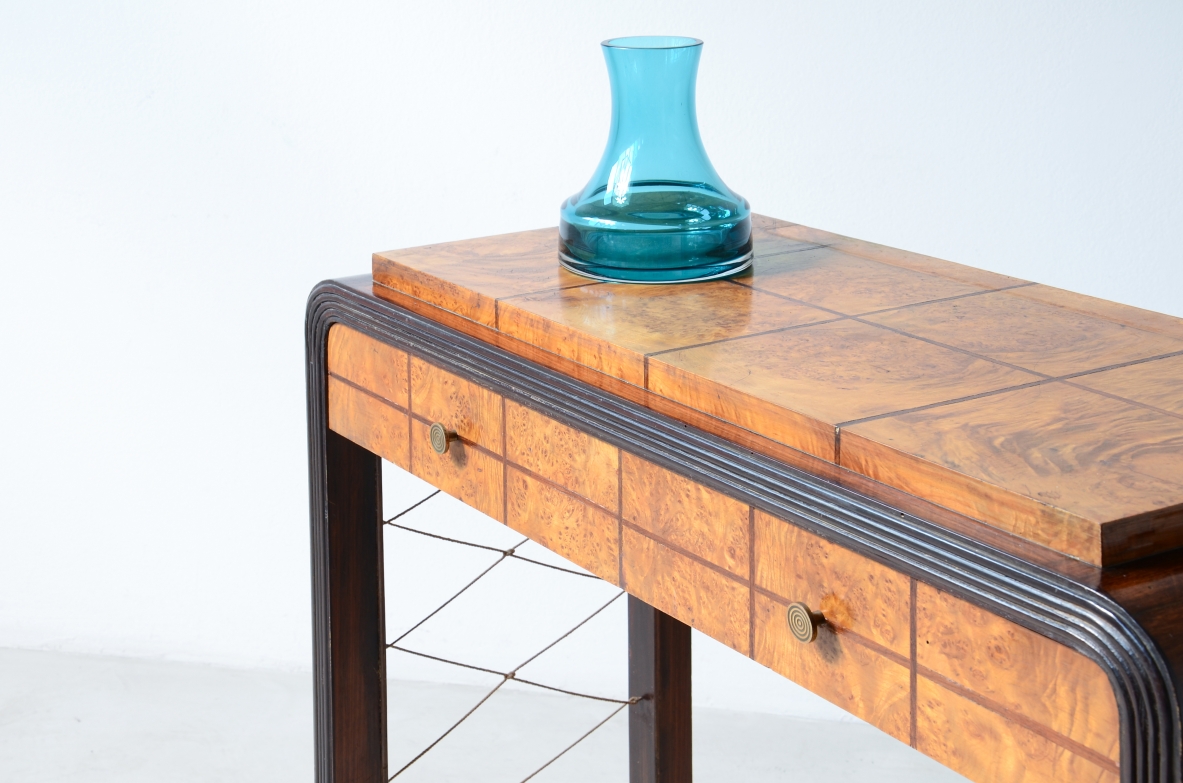 Console in legno ebanizzato Manifattura italiana, 1930ca.