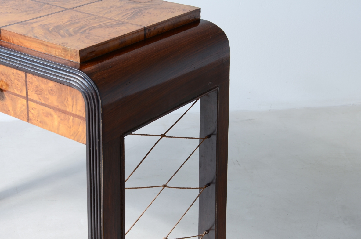 Console in legno ebanizzato Manifattura italiana, 1930ca.