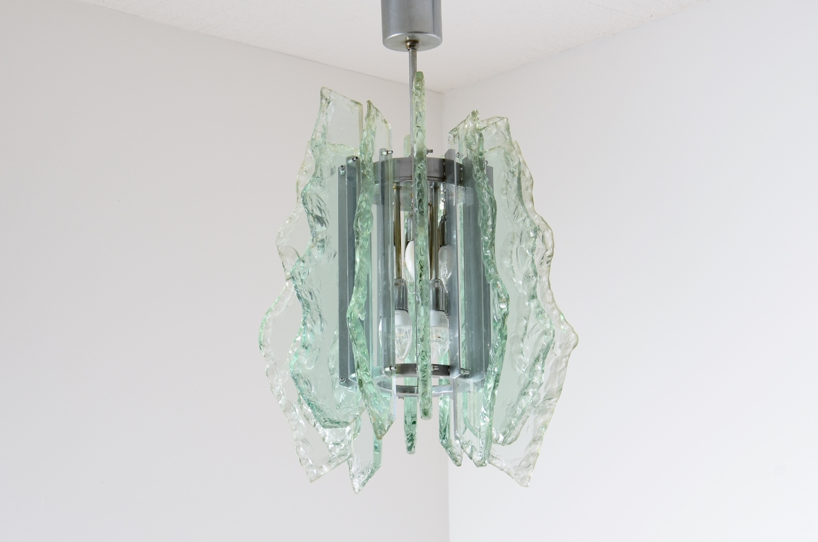 Gino Paroldo  Pendant Lamp Made by Fontana Arte, Italy, ca. 1960.