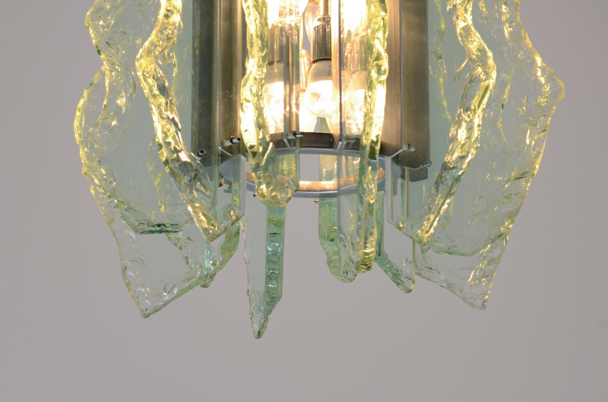 Gino Paroldo  Pendant Lamp Made by Fontana Arte, Italy, ca. 1960.