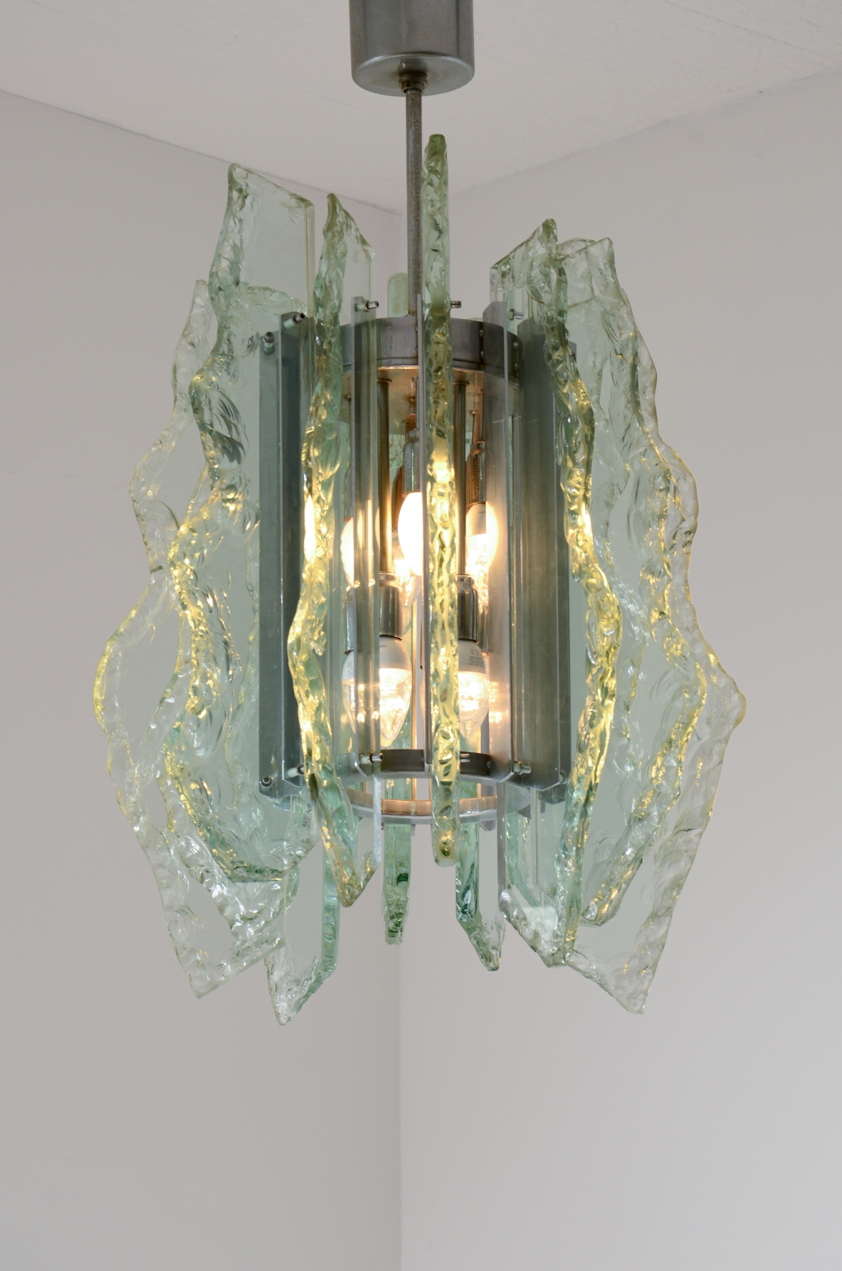 Gino Paroldo  Pendant Lamp Made by Fontana Arte, Italy, ca. 1960.