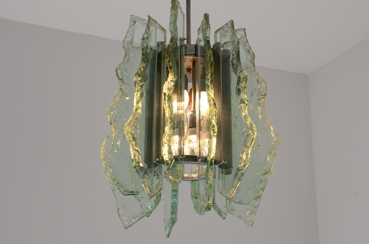 Gino Paroldo  Pendant Lamp Made by Fontana Arte, Italy, ca. 1960.