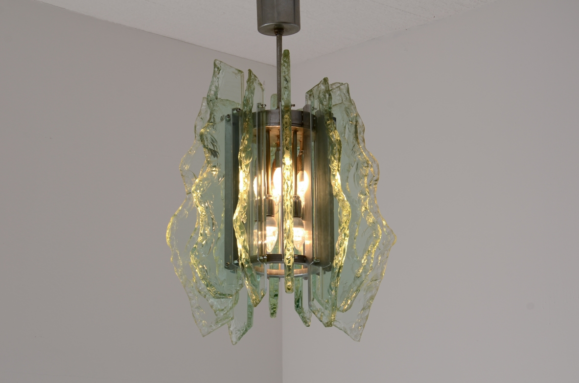 Gino Paroldo  Pendant Lamp Made by Fontana Arte, Italy, ca. 1960.